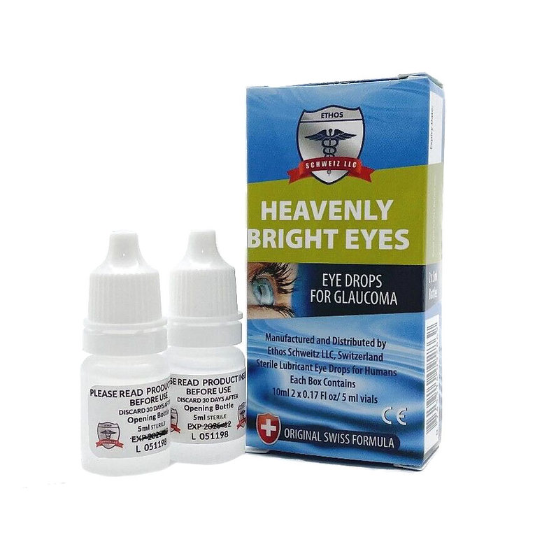 Ethos Bright Eyes Drops for Glaucoma 10ml & bottles